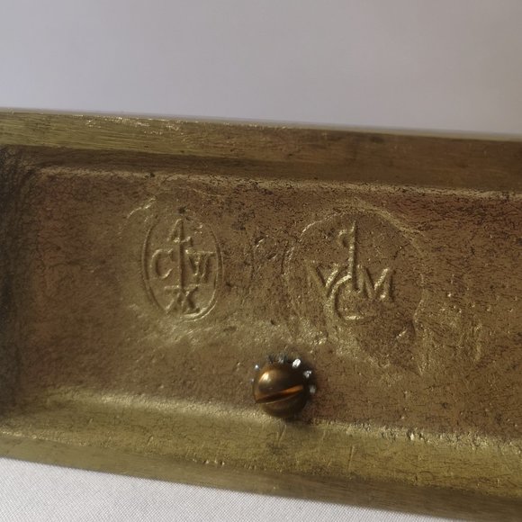 Vintage Virginia Metalcrafters Williamsburg Solid Brass Soldier Door Stopper - Picture 6 of 6